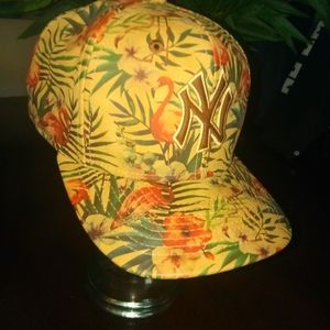 New York NY Yankees Floral Baseball Cap